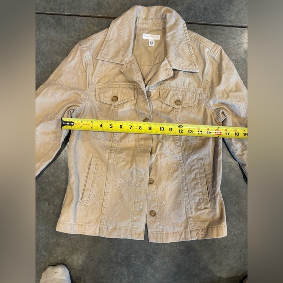 Tan Embroidered Jacket - Picture 6 of 6